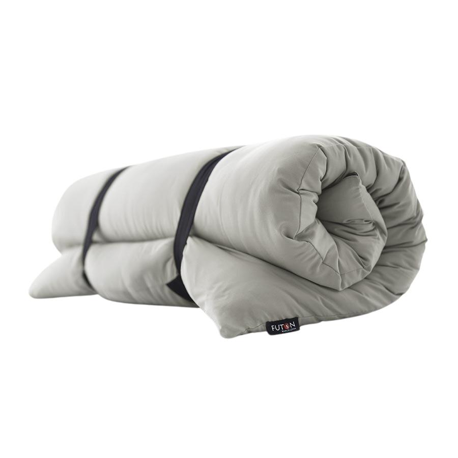 Futón portátil de algodón con funda desenfundable color