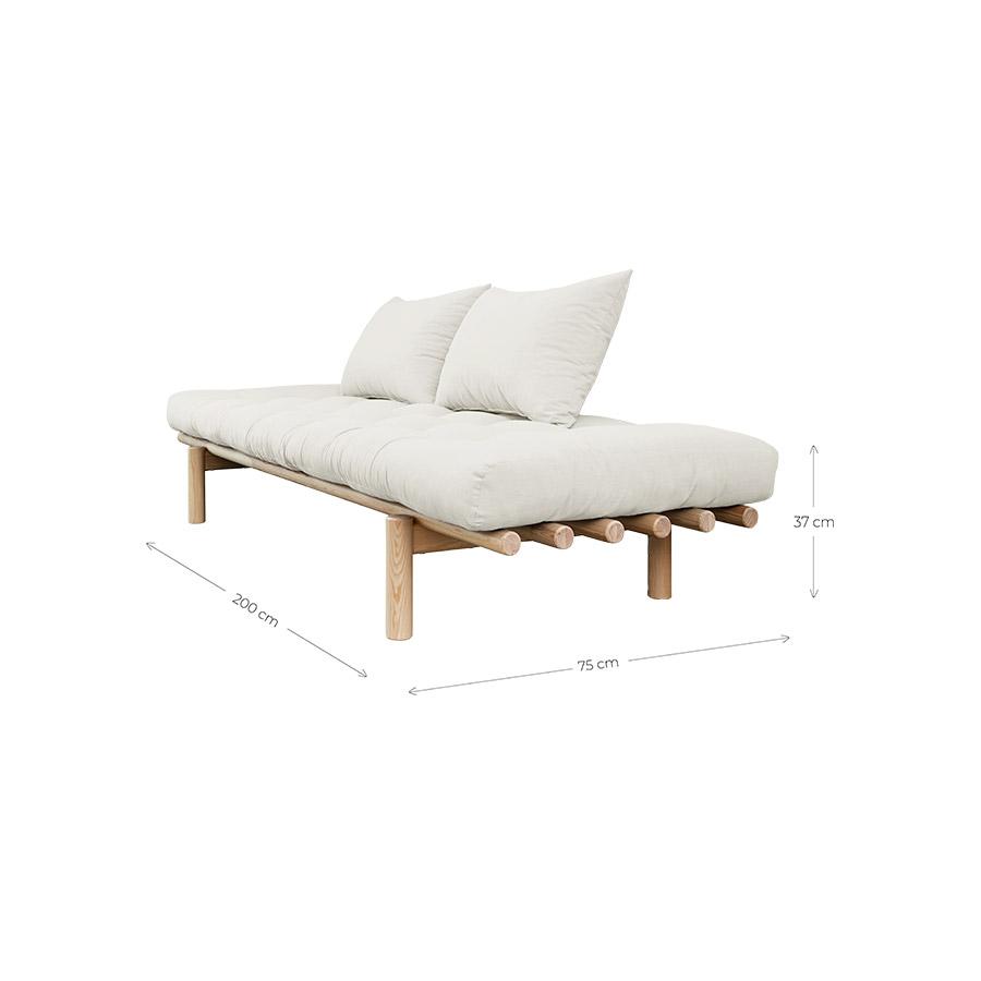 Divan cama Pace madera oscura