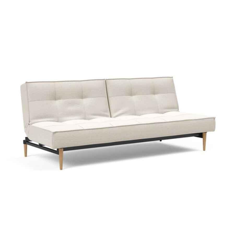 Sofá cama Splitback Styletto blanco frontal