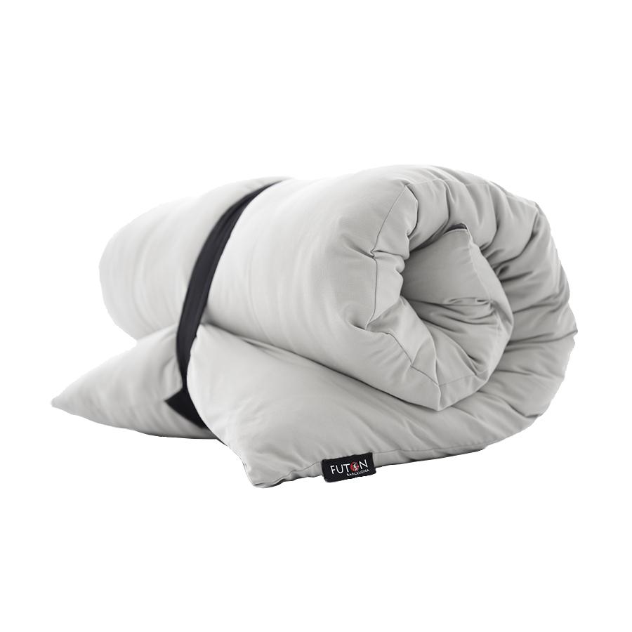 Futón portátil de algodón con funda desenfundable color