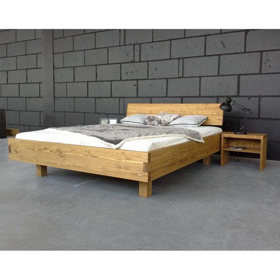 Cama de madera Malmo frontal