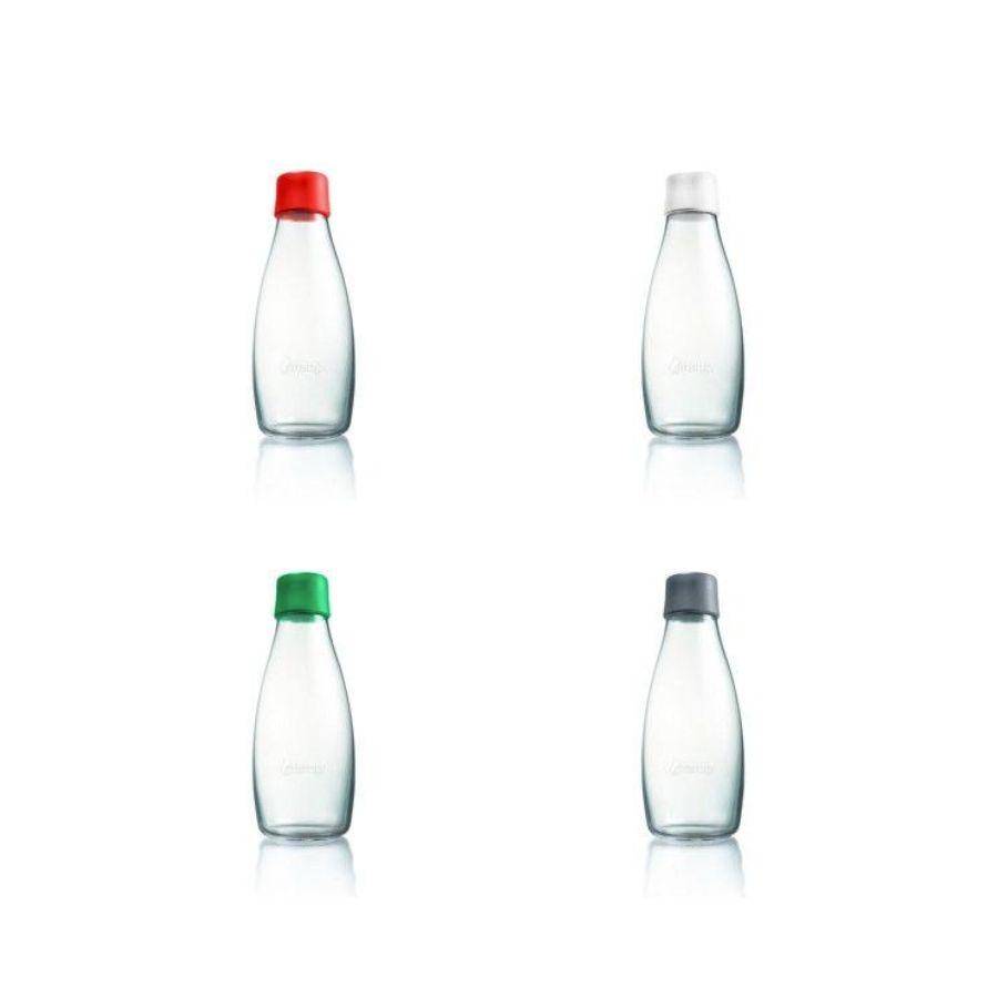 Botella de vidrio reusable para agua Retap 05L