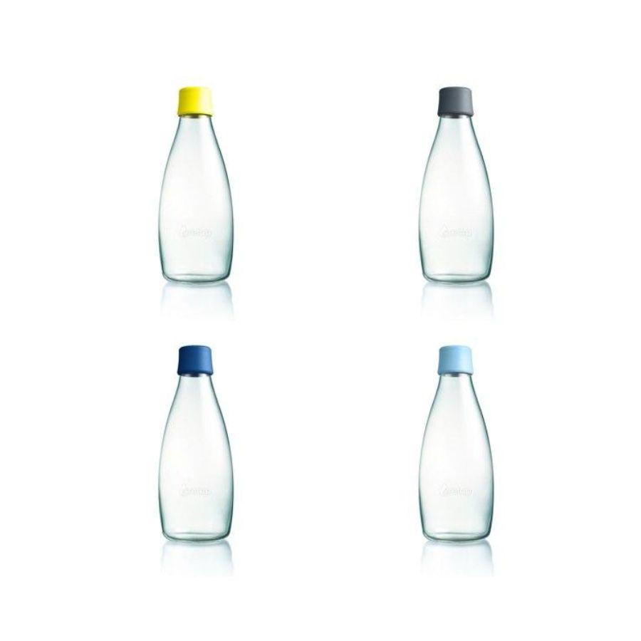 Botella de vidrio reusable para agua Retap 08L