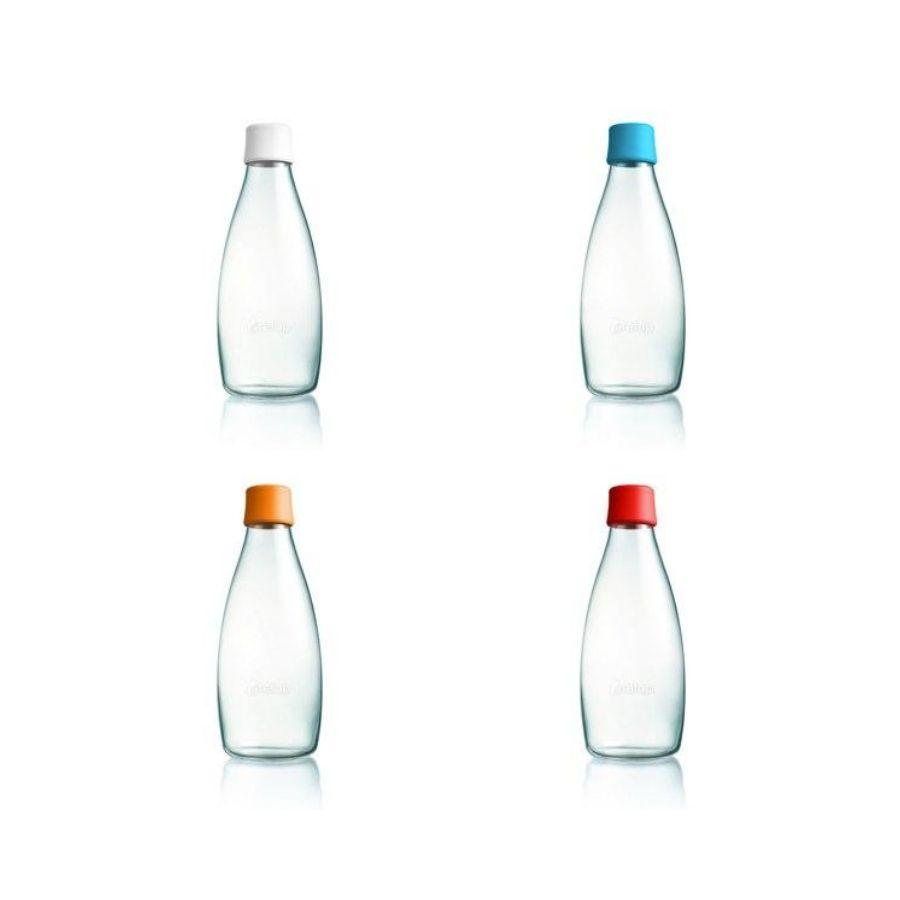 Botella de vidrio reusable para agua Retap 08L