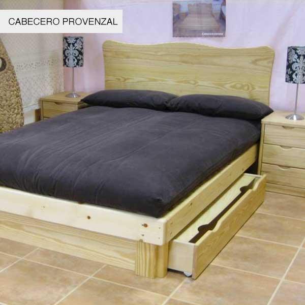 Cama Somier madera Fustaforma con arcón abatible
