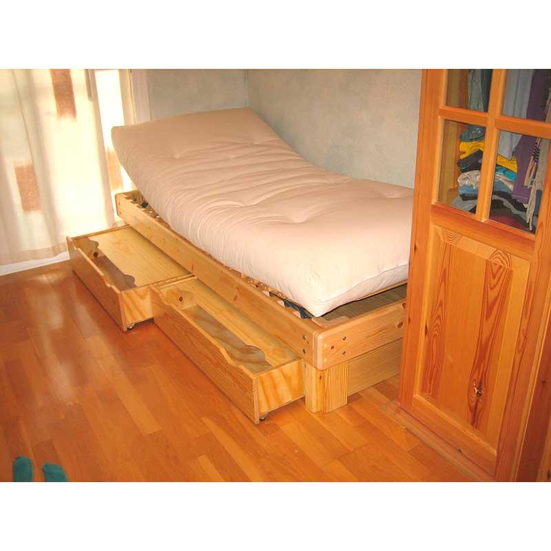 Láminas cama madera natural