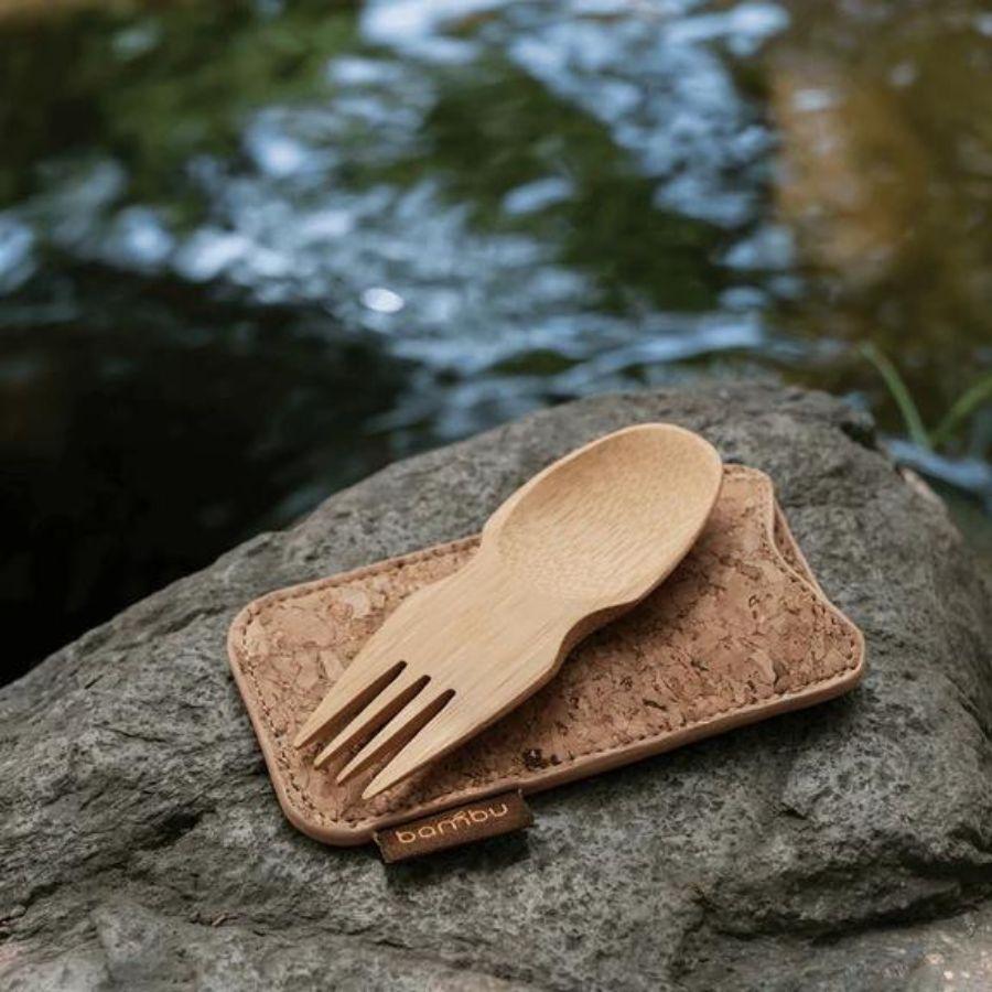 Sporks cubierto de bambú