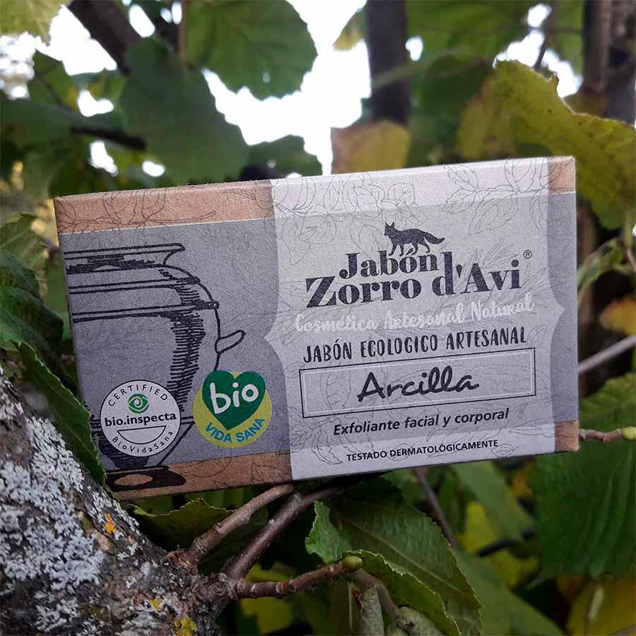 Jabon sólido ecológico exfoliante de arcilla