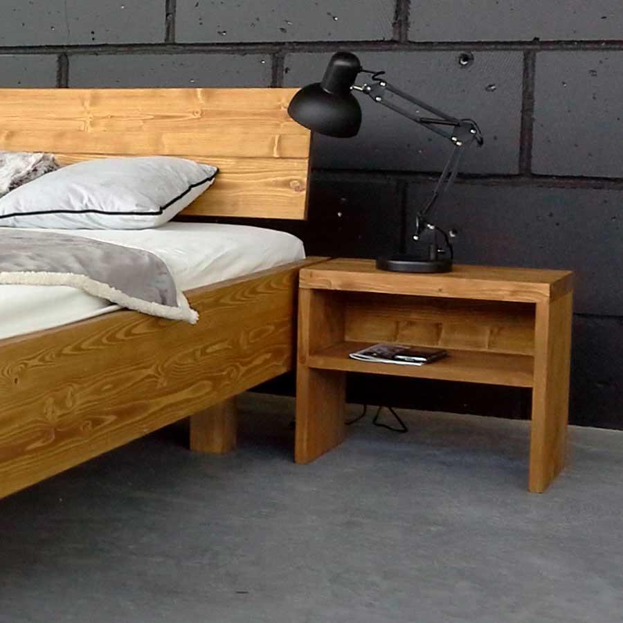 Cama de madera Malmo detalle