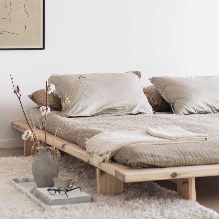 Cama Japan de Madera Natural