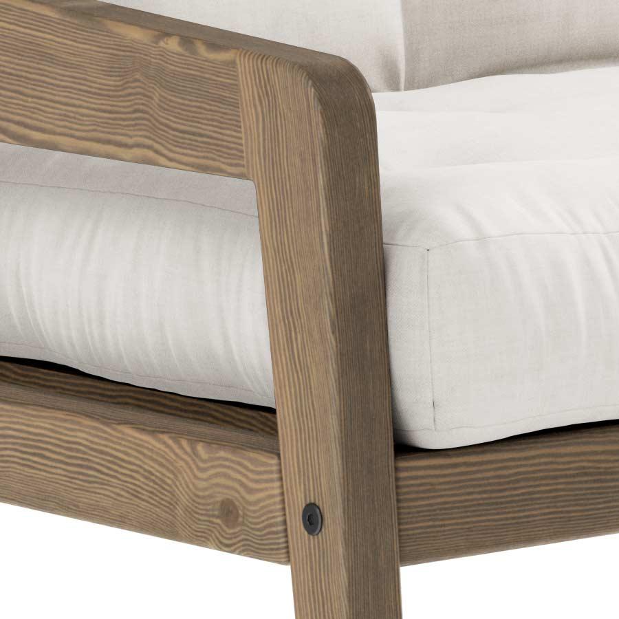 Sofa Cama Grab en madera oscura