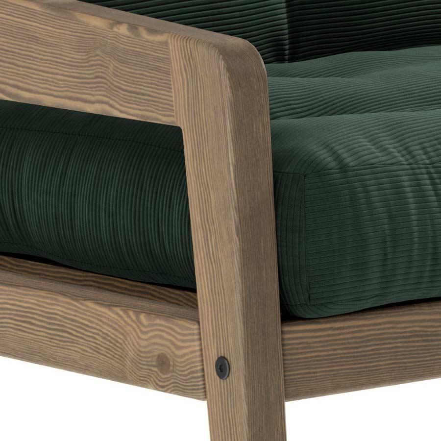 Sofa Cama Grab en madera oscura