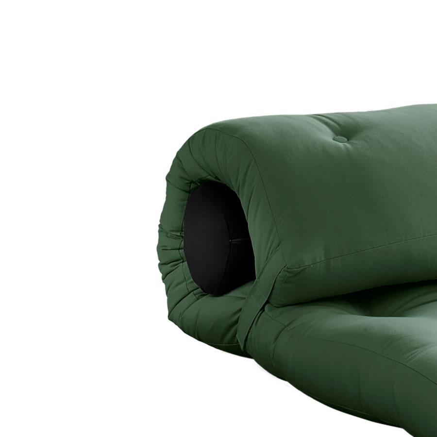 detalle sillon cama wrap de color verde