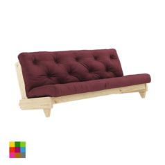 El sofá cama Fresh lacado natural es un sofá de tres plazas que con un simple gesto se convierte en una cama doble con futón. 