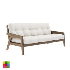 Sofa Cama Grab en madera oscura | Sofas futon convertibles | Ekoideas