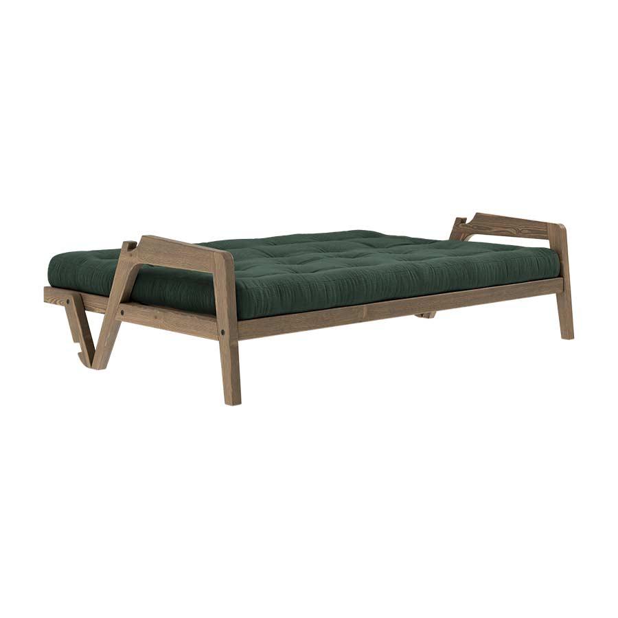 Sofa Cama Grab en madera oscura