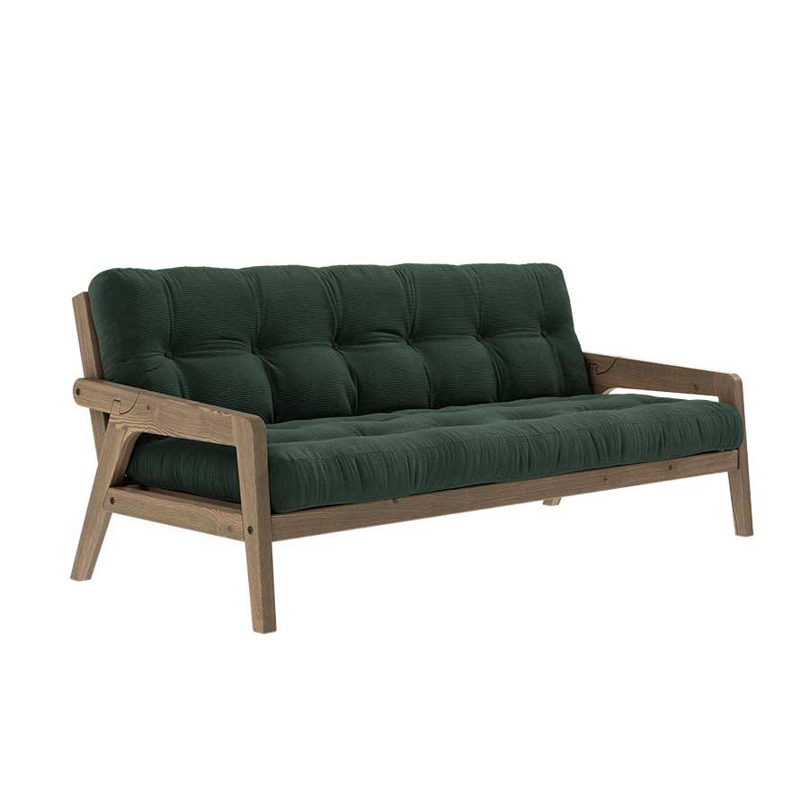 Sofa Cama Grab en madera oscura