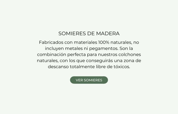 somier ecológico, somier de madera, madera natural 