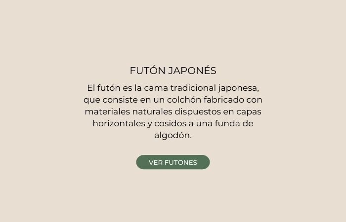 Futón japonés madera ecológica natural 