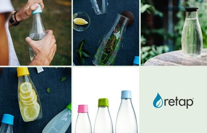 botellas reutilizables vidrio ecologicas retap