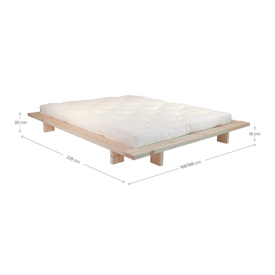 Cama Japan de Madera Natural