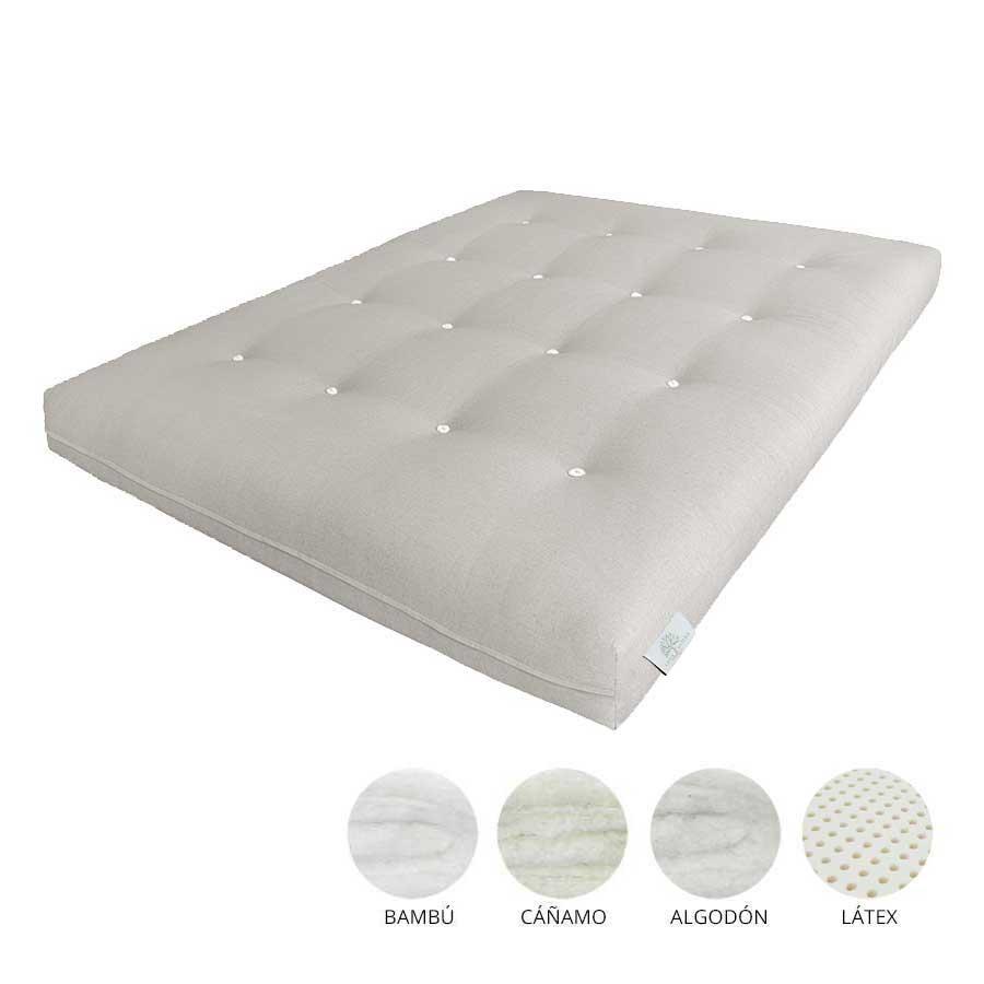 Futón de Bambú y látex