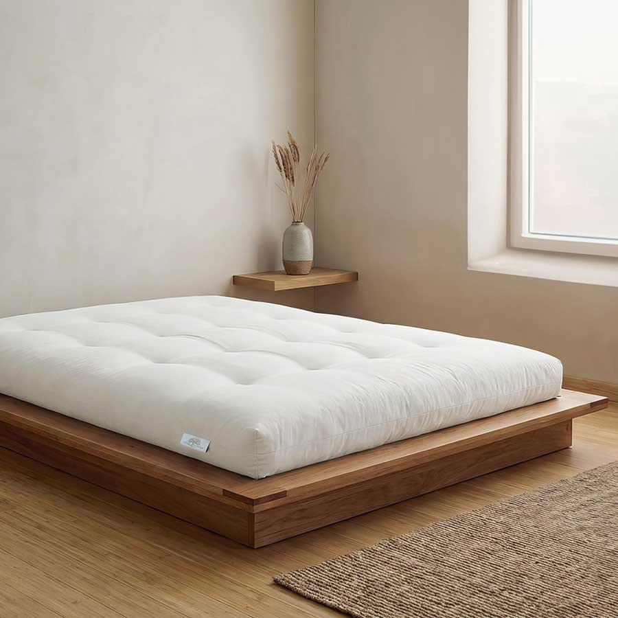 Futón de algodón, cáñamo y látex