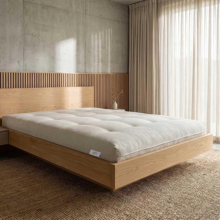 Futón de algodón, cáñamo y látex