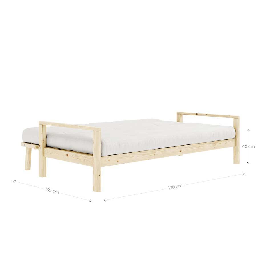 Sofa Cama Knob lacado natural