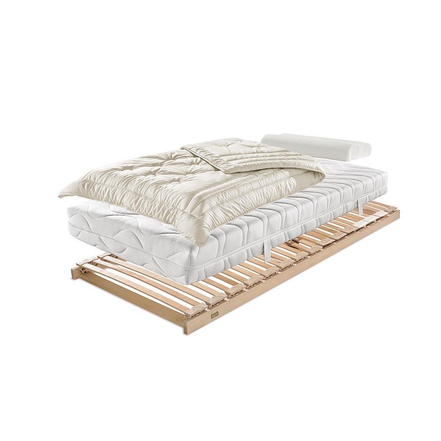 Somier Ecológico de madera Lordosis Fijo 