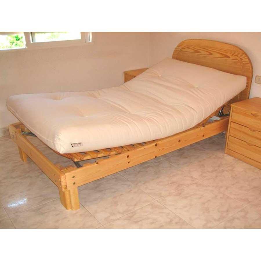 Cama Somier madera Fustaforma reclinable