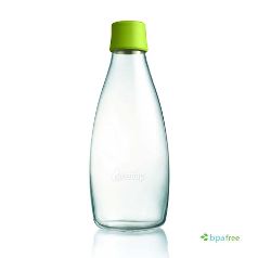 La Botella de vidrio reusable para agua Retap 08L: El tamaño ideal para cenar en casa o para las reuniones de trabajo.
