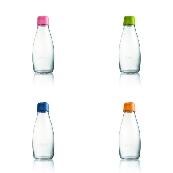 Botella de vidrio reusable para agua Retap 05L