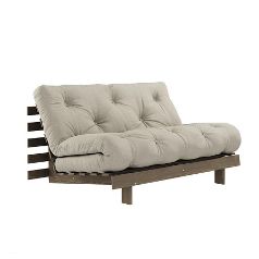 Sofá cama Roots 140 doble madera oscura 