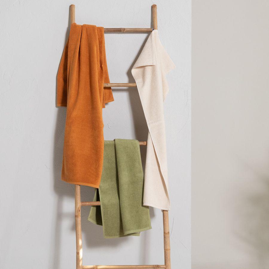 Toalla de algodón orgánico Orlando blanca