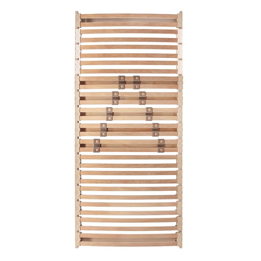 EVERGREENWEB - Somier Individual 80x190 cm de Láminas de Madera y  Estructura Portante de Hierro Reforzata con 4 Patas Extraíbles, Ortopédico,  Base