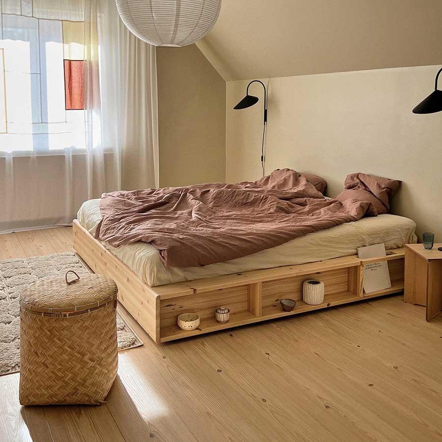 Cama Ziggy  de madera de pino 