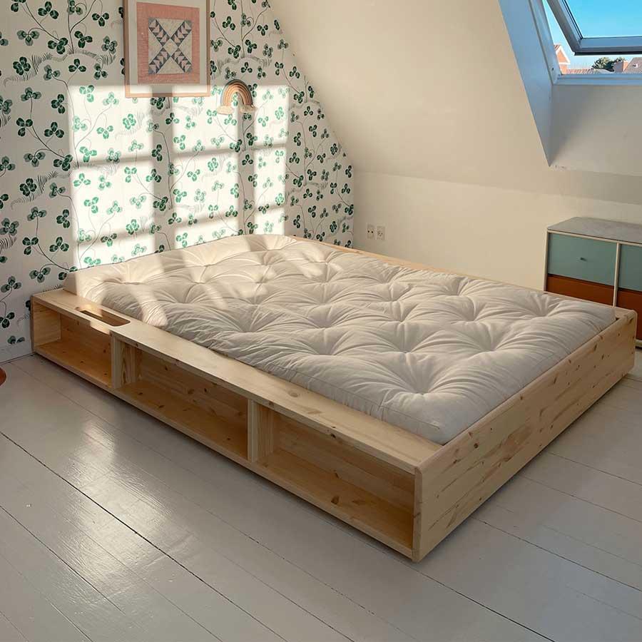 Cama Ziggy  de madera de pino 
