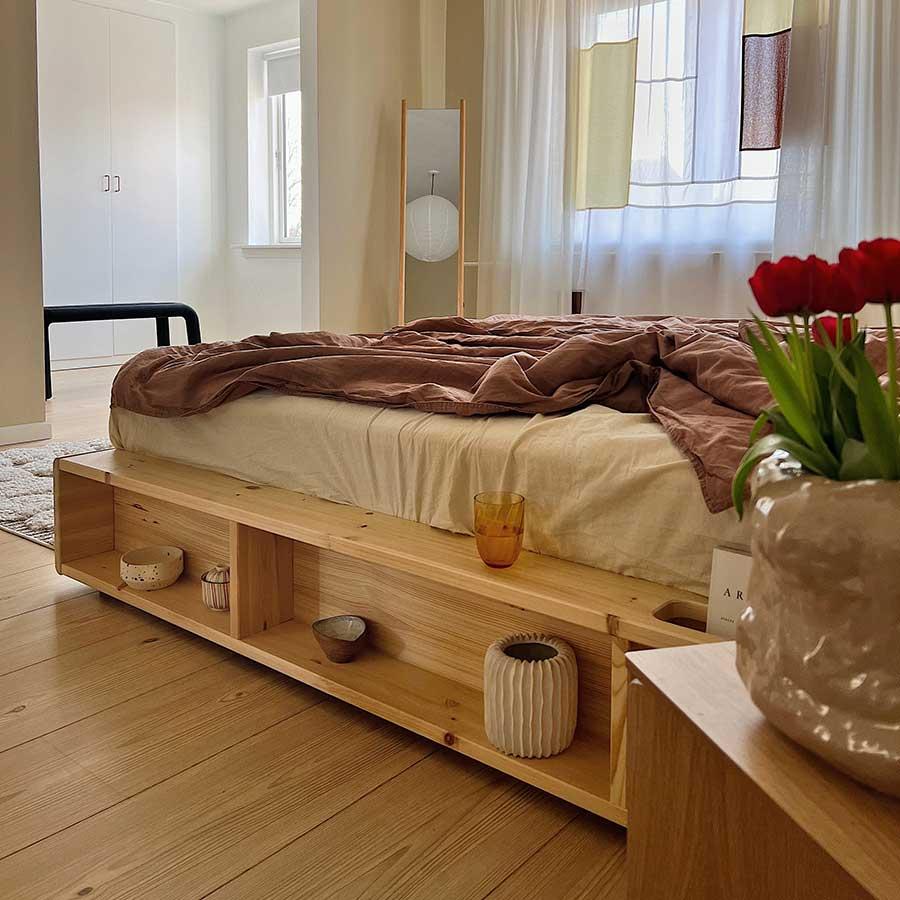 Cama Ziggy  de madera de pino 