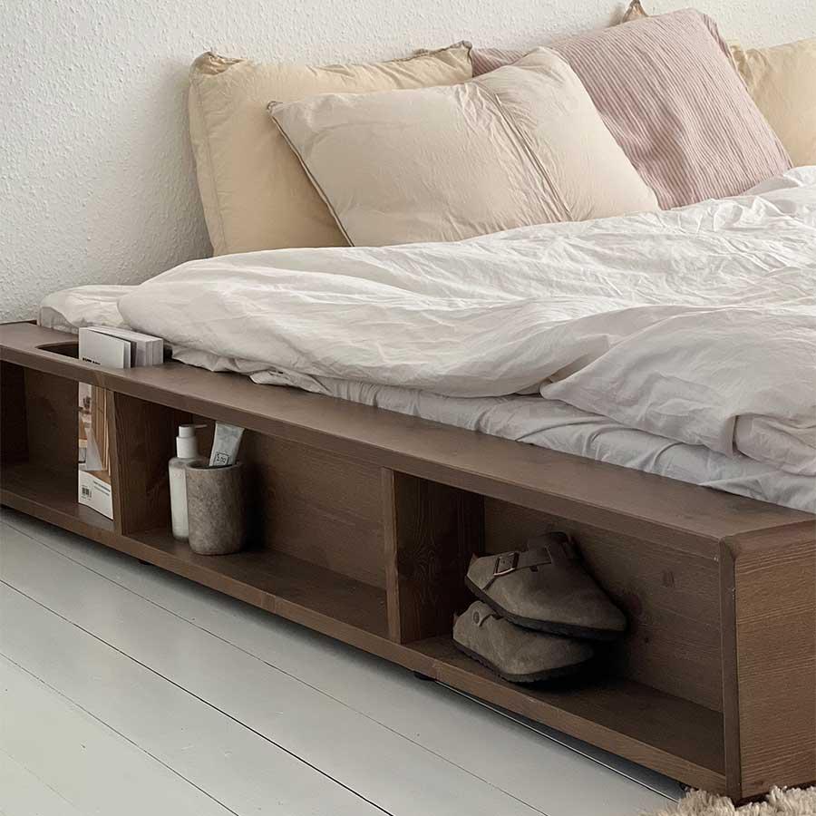 Cama Ziggy  de madera de pino 